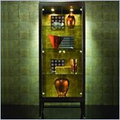 American Drew Bob Mackie Signature Curio China in Rosewood Finish