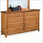 American Drew Sterling Pointe 8 Drawer Double Dresser in Maple Finish