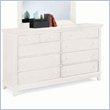 ADD TO YOUR SET: American Drew Sterling Pointe 8 Drawer Double Dresser in Off-White