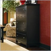 American Drew Sterling Pointe 5 Drawer Chest in Black Finish