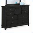 ADD TO YOUR SET: American Drew Sterling Pointe 8 Drawer Double Dresser in Black Finish
