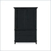 American Drew Sterling Pointe Door Chest Armoire in Black