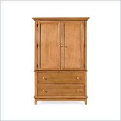 American Drew Sterling Pointe Door Chest Armoire in Maple