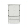 ADD TO YOUR SET: American Drew Sterling Pointe Door Chest Armoire in Off-White