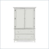 American Drew Sterling Pointe Door Chest Armoire in Off-White