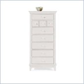 American Drew Sterling Pointe 7 Drawer Lingerie Chest in Off-White Finish