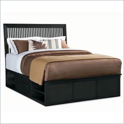 American Drew Sterling Pointe Storage Platform Bed in Black Finish