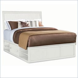 American Drew Sterling Pointe Underbed Storage Platform Bed in Off-White Finish by American Drew