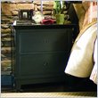 ADD TO YOUR SET: American Drew Sterling Pointe Two Drawer Nightstand in Black