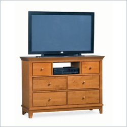 American Drew Sterling Pointe Fully Assembled TV Stand in Maple Finish