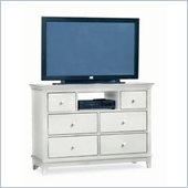 American Drew Sterling Pointe Fully Assembled TV Stand in Off-White Finish