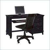 American Drew Sterling Pointe Wood Computer Desk in Black