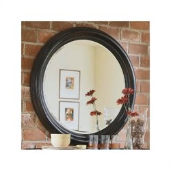 American Drew Camden Black Collection Round Mirror
