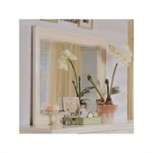 American Drew Camden Antique White Collection Landscape Mirror