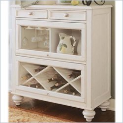 American Drew Camden Antique White Collection Bookcase/Bar