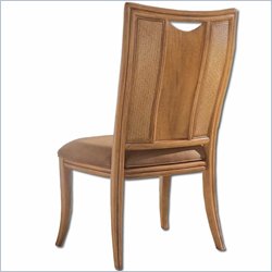 American Drew Antigua Splat Back Casual Side Chair in Toasted Almond Finish
