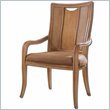 ADD TO YOUR SET: American Drew Antigua Collection Splat Back Casual Arm Chair in Toasted Almond Finish