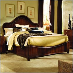 American Drew Bob Mackie Signature Wood Panel Bed 3 Piece Bedroom Set in Rosewood