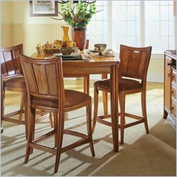 American Drew Antigua Rectangular Gathering Table Set in Toasted Almond Oak Finish