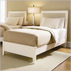 American Drew Sterling Pointe Off-White Wood Slat Bed 4 Piece Bedroom Set