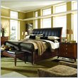 American Drew Bob Mackie Signature Wood Sleigh Bed 4 Piece Bedroom Set in Rosewood
