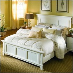 American Drew Sterling Pointe Off-White Wood Panel Bed 3 Piece Bedroom Set