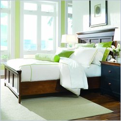 American Drew Sterling Pointe Wood Panel Bed 3 Piece Bedroom Set in Cherry