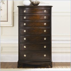 American Drew Sonata 7 Drawer Lingerie Chest in Dark Merlot Finish by American Drew