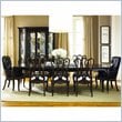 American Drew Sonata Rectangular Formal Dining Set in Dark Merlot Finish
