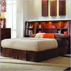 American Drew Tribecca Bookcase Bed in Root Beer Finish-Full