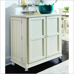 American Drew Camden White Flip Top Bar