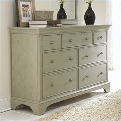 American Drew Ashby Park 7 Drawer Double Dresser-Peppercorn