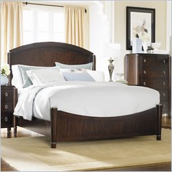 American Drew Echelon Panel Bed in Ebonized Merlot Finish-Queen