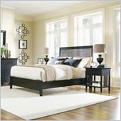 American Drew Sterling Pointe Black Wood Slat Bed 2 Piece Bedroom Set