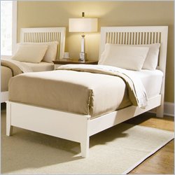 American Drew Sterling Pointe Off-White Wood Slat Bed 2 Piece Bedroom Set