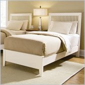 American Drew Sterling Pointe Off-White Wood Slat Bed 2 Piece Bedroom Set