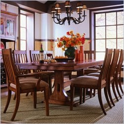 American Drew Beacon Ridge Trestle Table Dining Set
