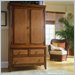 American Drew Antigua TV/Wardrobe Armoire in Toasted Almond Finish