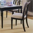 ADD TO YOUR SET: American Drew Camden Splat Back Fabric Casual Side Chair in Black Finish