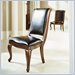 American Drew Bob Mackie Leather Upholstered Side Chair