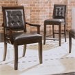 ADD TO YOUR SET: American Drew Tribecca Upholstered Leather Casual Arm Chair in Root Beer Finish