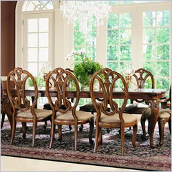 American Drew Bob Mackie Home Rectangular Formal Dining Table in Mahogany Finish