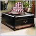 American Drew Bob Mackie Crocodile Embossed Leather Trunk Coffee Table