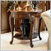 American Drew Bob Mackie Round End Table with Wood Top