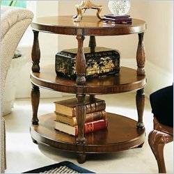 American Drew Bob Mackie Three Tier Round End Table
