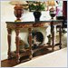 American Drew Bob Mackie Hall Console Table With Black Granite Top