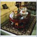 American Drew Cherry Grove Oval Glass Top Coffee Table