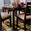 ADD TO YOUR SET: American Drew Tribecca Round Leg Casual Dining Table in Brown Finish