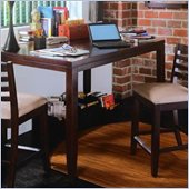 American Drew Tribecca Square Gathering Table in Brown Finish