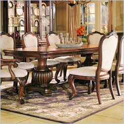 American Drew Grand Revival Russet Double Pedestal Table